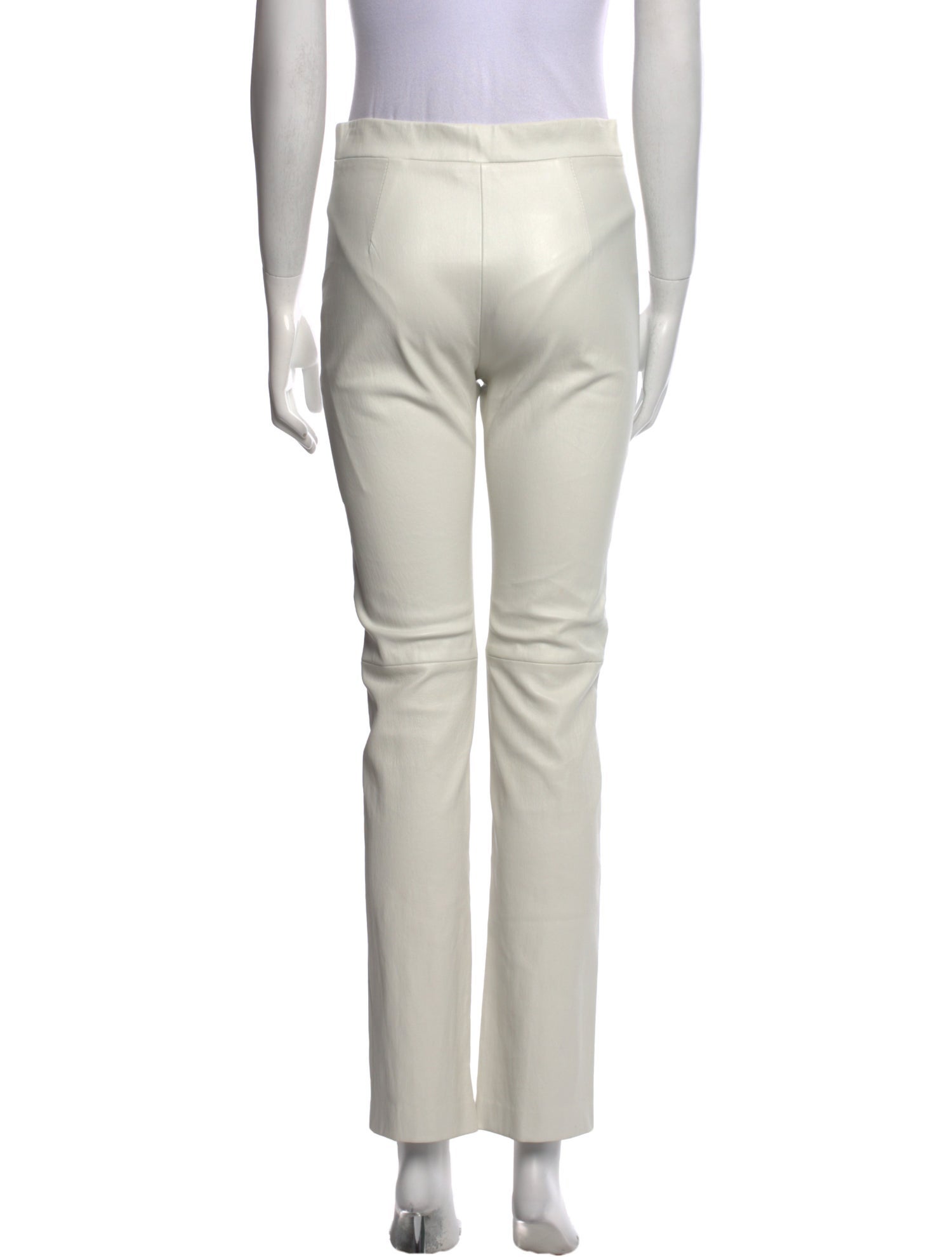 Rosetta Getty Leather Straight Leg Pants